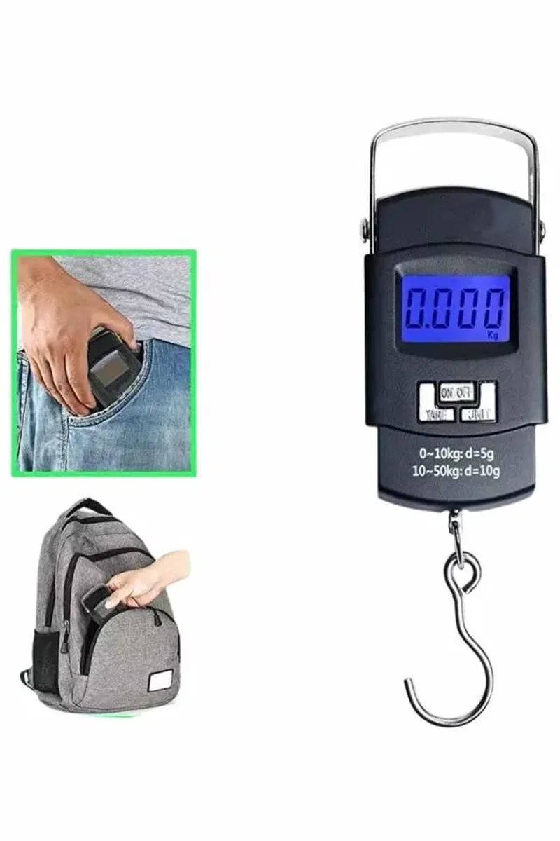 50 Kg Dijital El Terazisi Cep Tartısı El Kantarı Terazi görsel 5