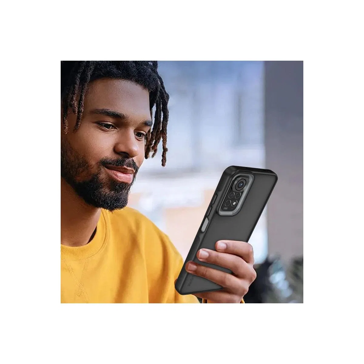 Xiaomi Redmi Note 11 Kılıf Elegant Kapak - Pudra görsel 2