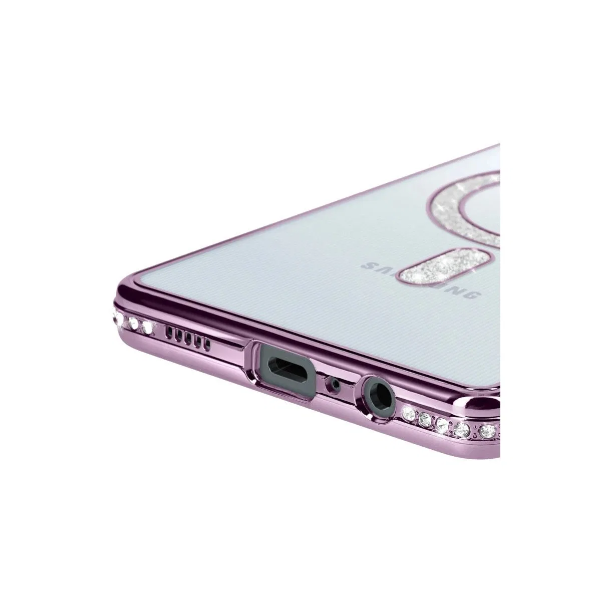 Samsung Galaxy A06 Joke Simli Magneticsafe Kılıf - Derin Mor görsel 4