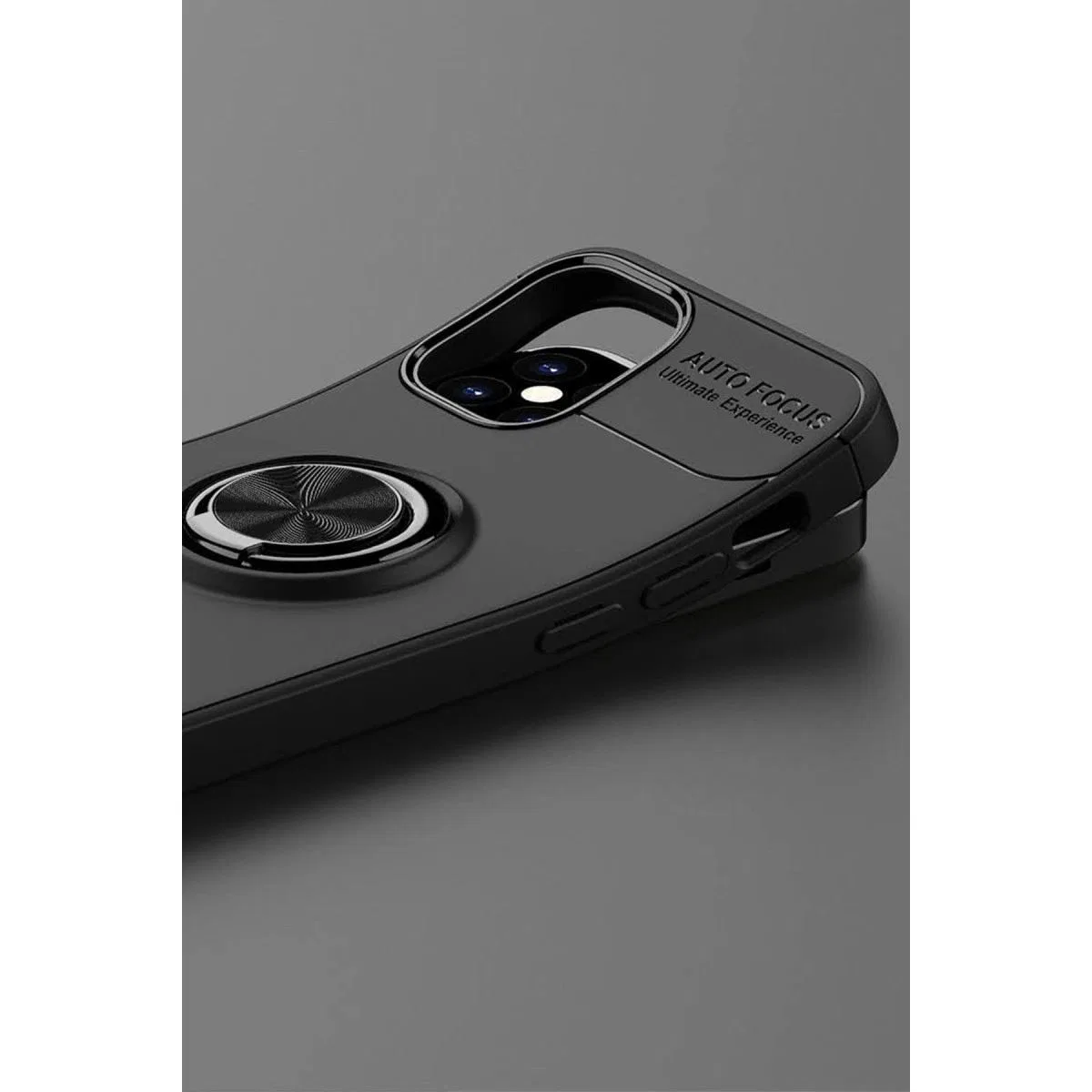 Apple İphone 12 Mini Kılıf Range Yüzüklü Silikon - Kırmızı görsel 5