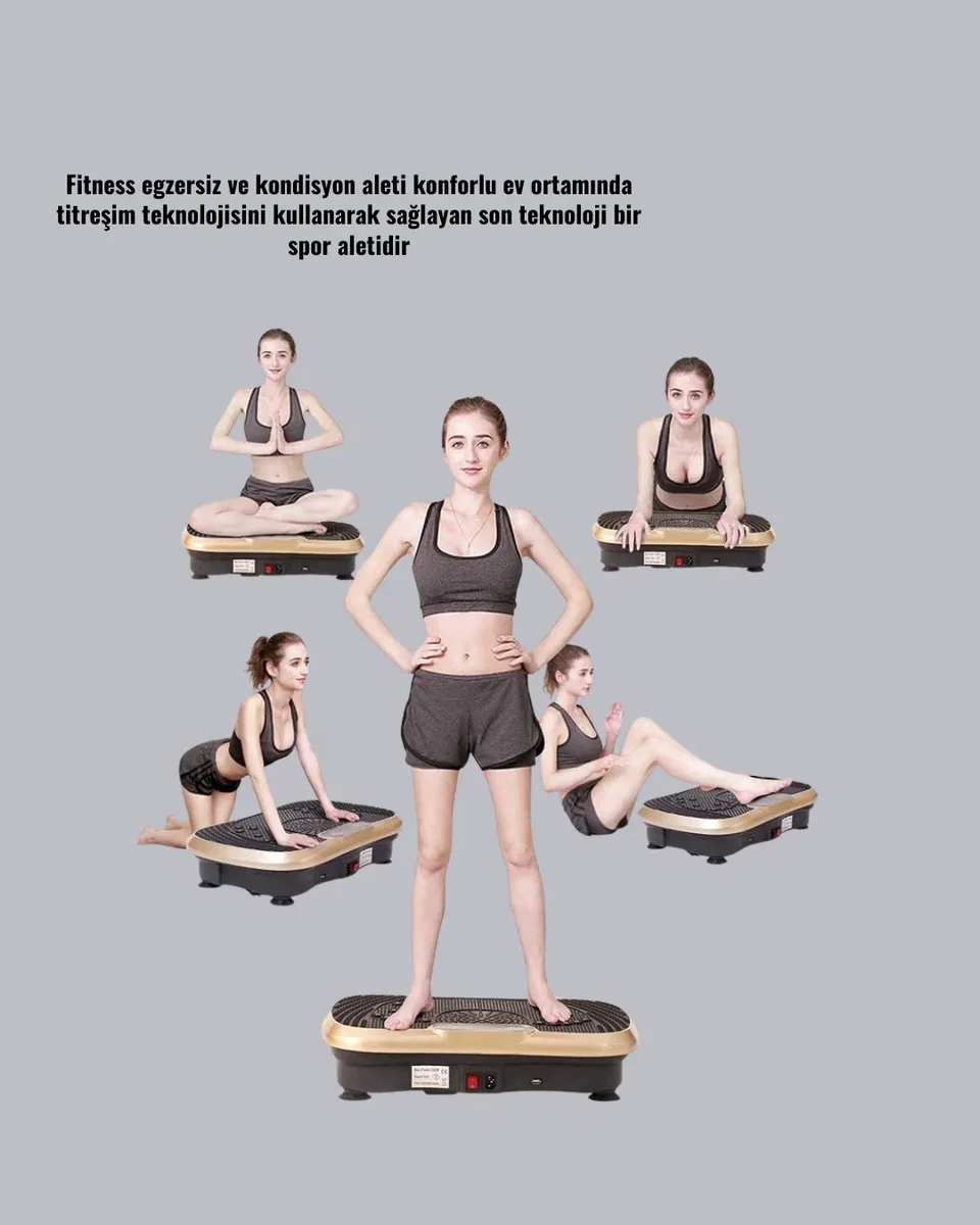 Ev Tipi Titreşimli Spor Aleti Yağ Yakım Destekli Tasarım Yeni Nesil görsel 2