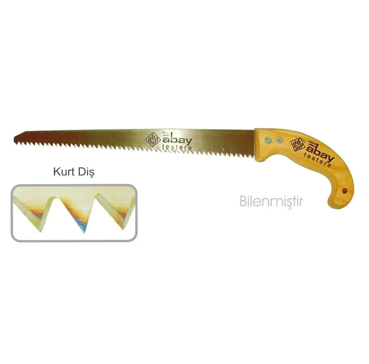 Kurt Diş Bağ Testere 35 Cm - Ahşap Sap görsel 2