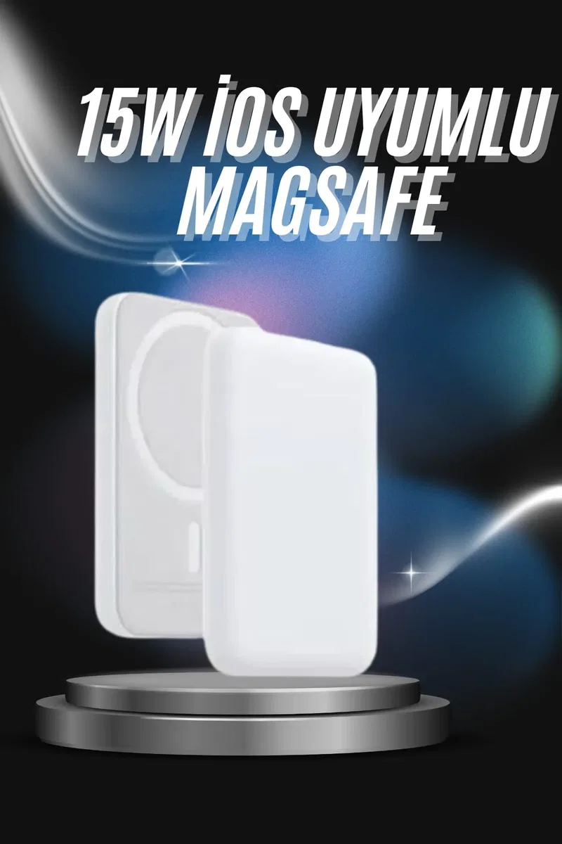 Kablosuz Magsafe Hızlı Şarj 5. 000 mah Kablosuz Şarj Cihazı