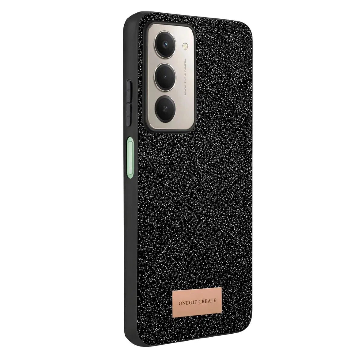 Onegif Xiaomi Redmi 15 4g Bright Simli Kapak - Siyah görsel 3