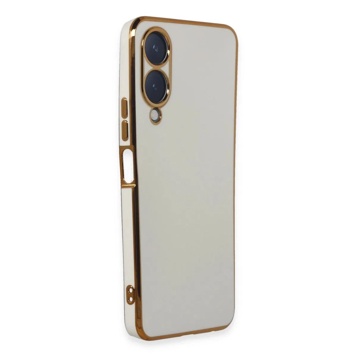 Vivo Y17s Kılıf Volet Silikon - Beyaz görsel 2