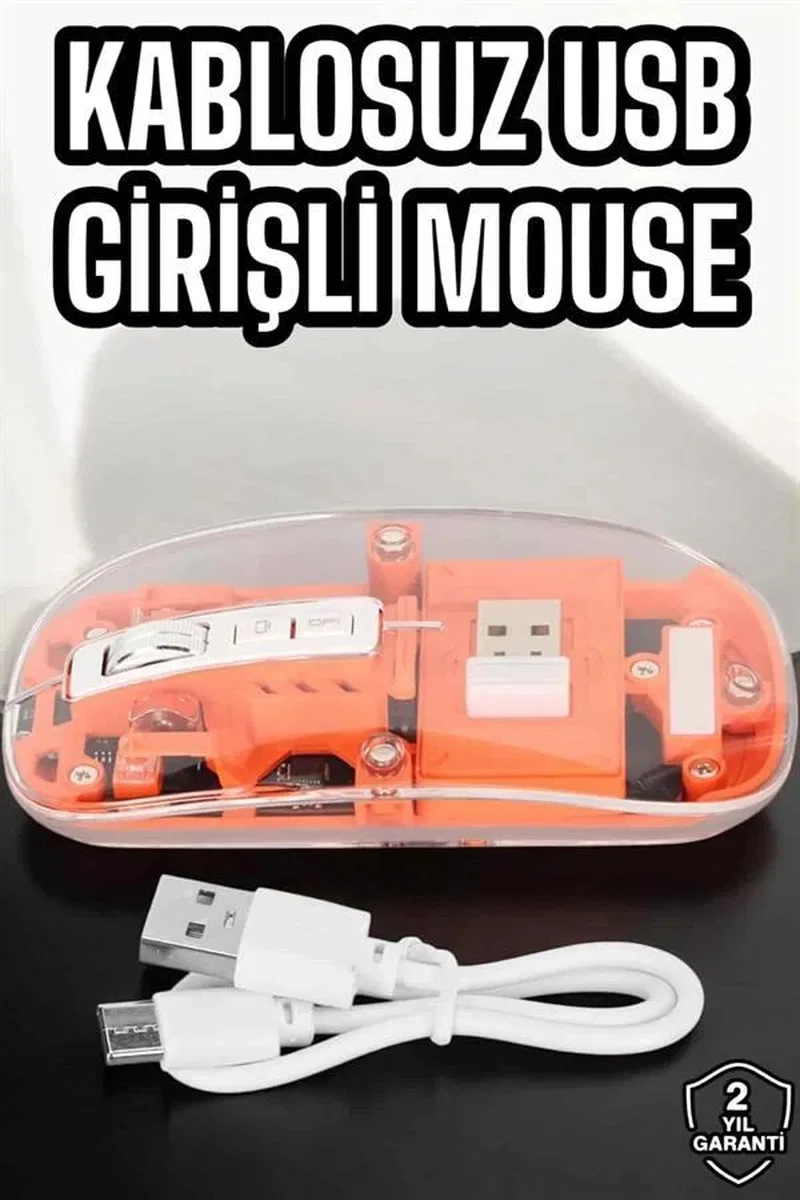 Fare Mouse Çift Modlu Kablosuz Bağlantılı 2. 4ghz Destekli Yeni Nesil görsel 2