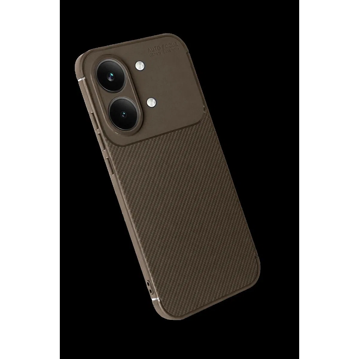 Xiaomi Poco X8 Pro Max Auto Focus Karbon Kapak - Kahverengi görsel 2