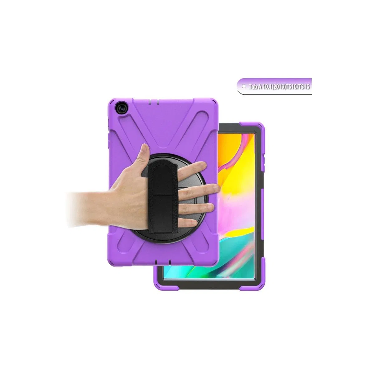 Samsung Galaxy T510 Tab A 10. 1 Kılıf Amazing Tablet Kapak - Mor görsel 4