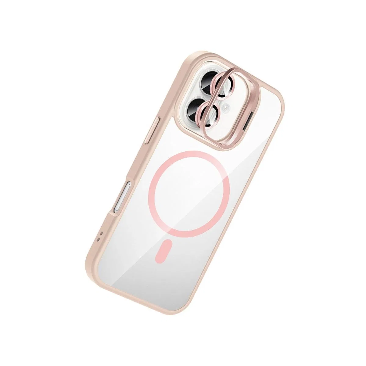 Joko Apple İphone 16 Plus Remim Lensli Magsafe Standlı Kapak - Pembe görsel 2