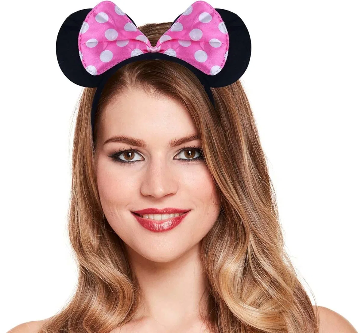 Pembe Fiyonklu Minnie Mouse Tacı Mini Kulak görsel 2