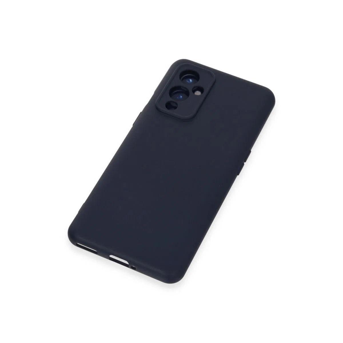 One Plus 9 Kılıf Nano İçi Kadife Silikon - Lacivert görsel 4