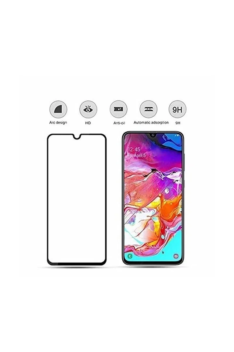 Samsung A70 Uyumlu 9d Tam Kaplayan Parmak Izi Bırakmayan Ekran Koruyucu Film görsel 5