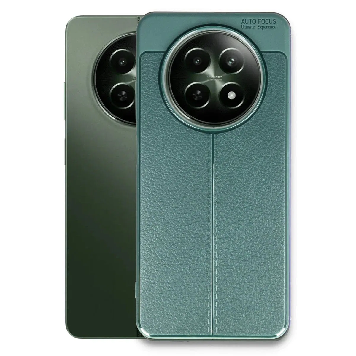 Realme 12 5g Kılıf Auto Focus Kapak - Koyu Yeşil görsel 2