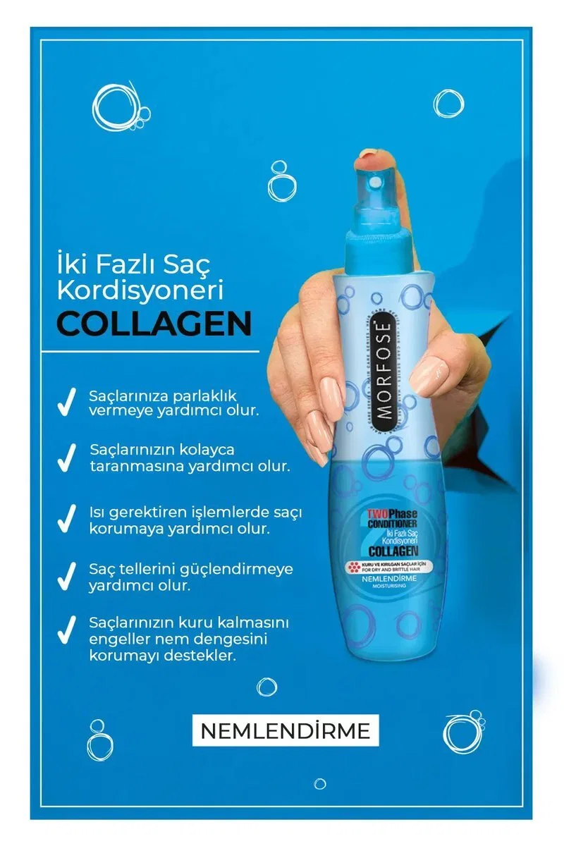 Kolajen Çift Fazlı Kondisyoner Fön Suyu 240 ML - mrfs görsel 2