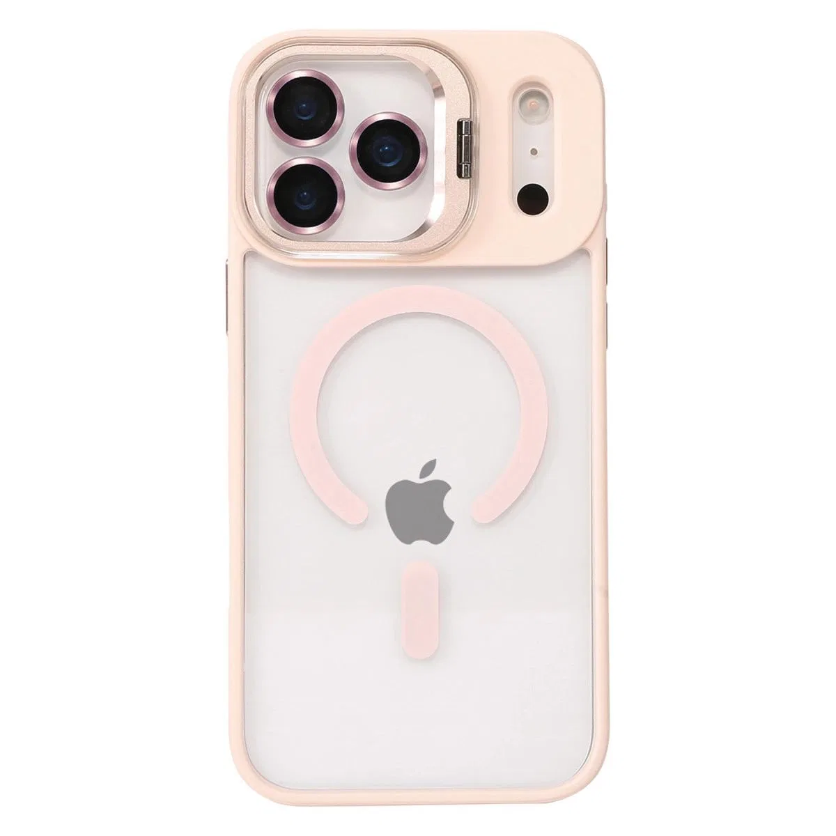 Joko Apple İphone 17 Pro Max Remim Lensli Magsafe Standlı Kapak - Pembe görsel 2