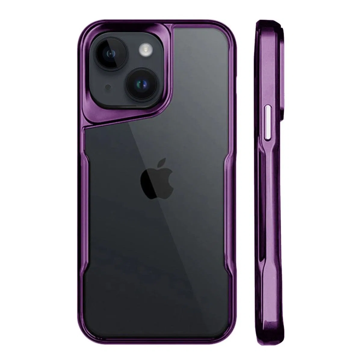 Apple İphone 15 Kılıf Boyi Silikon Kapak - Derin Mor görsel 2