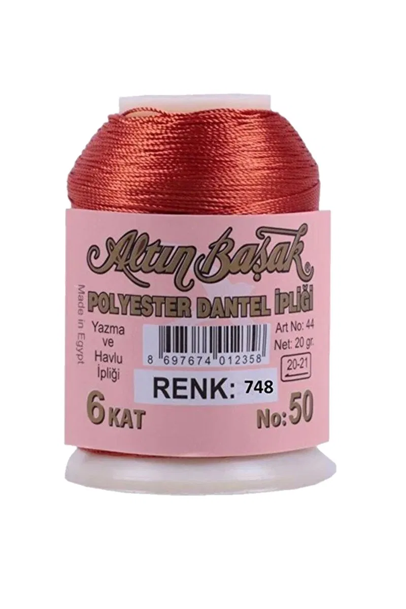 3 Adet Altınbaşak Oya ve Dantel İpi 20 gr - Royaleks - No: 748 görsel 3
