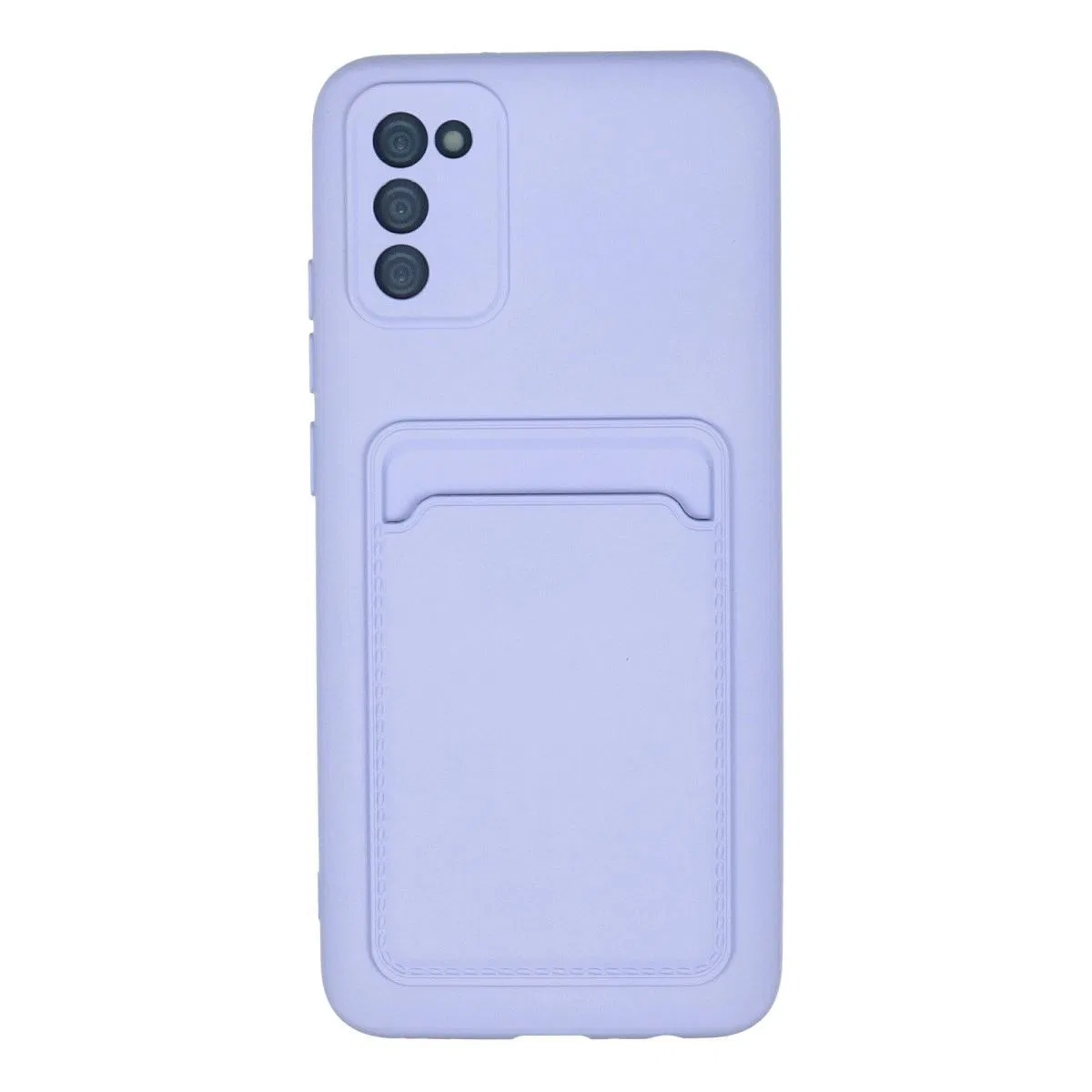 Newface Samsung Galaxy A02s Kılıf Kelvin Kartvizitli Silikon - Lila