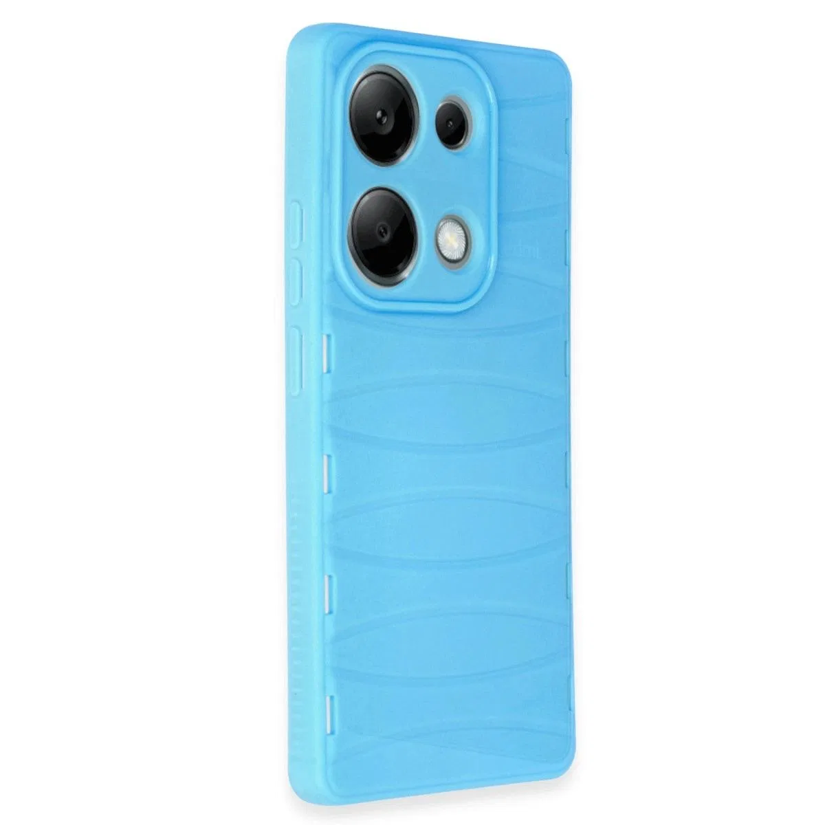 Xiaomi Redmi Note 13 Pro 4g Kılıf Bibercas Silikon Kapak - Mavi görsel 2