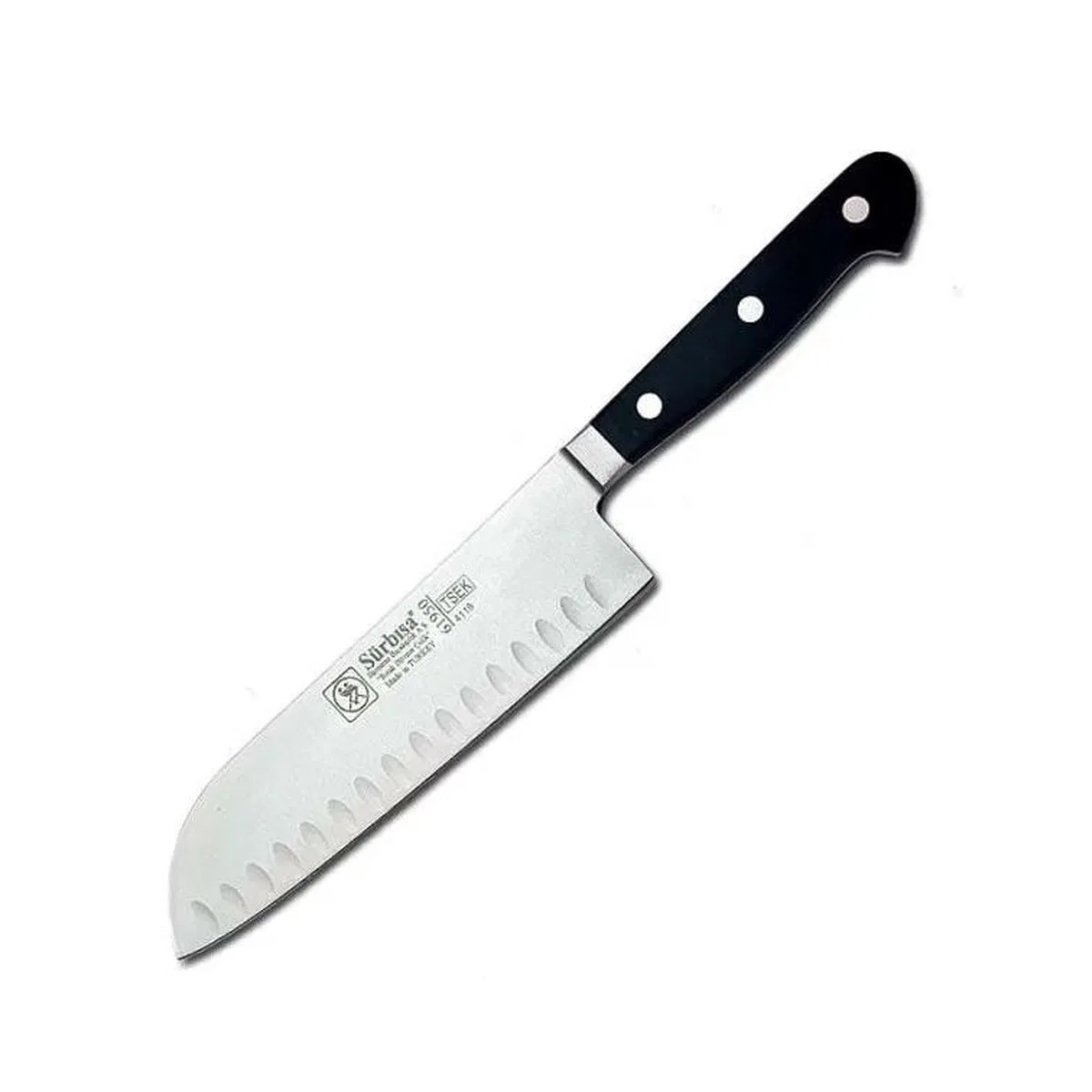 61950 - Sıcak Dövme Oluklu Santoku Şef Bıçağı 18 Cm görsel 2