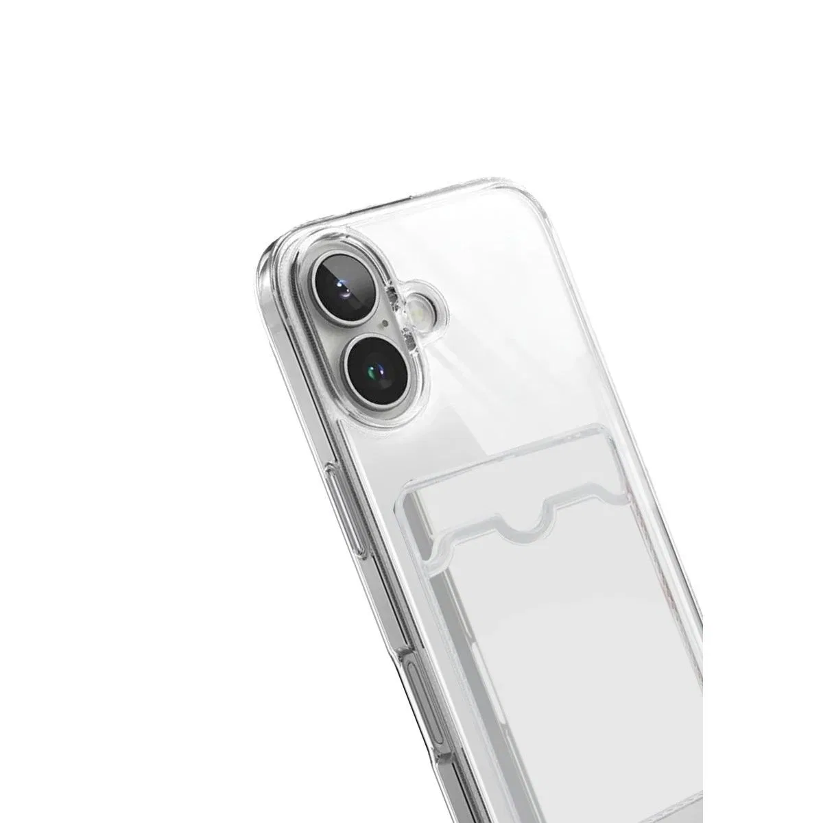 Apple İphone 17 Kart Şeffaf Silikon - Şeffaf görsel 2
