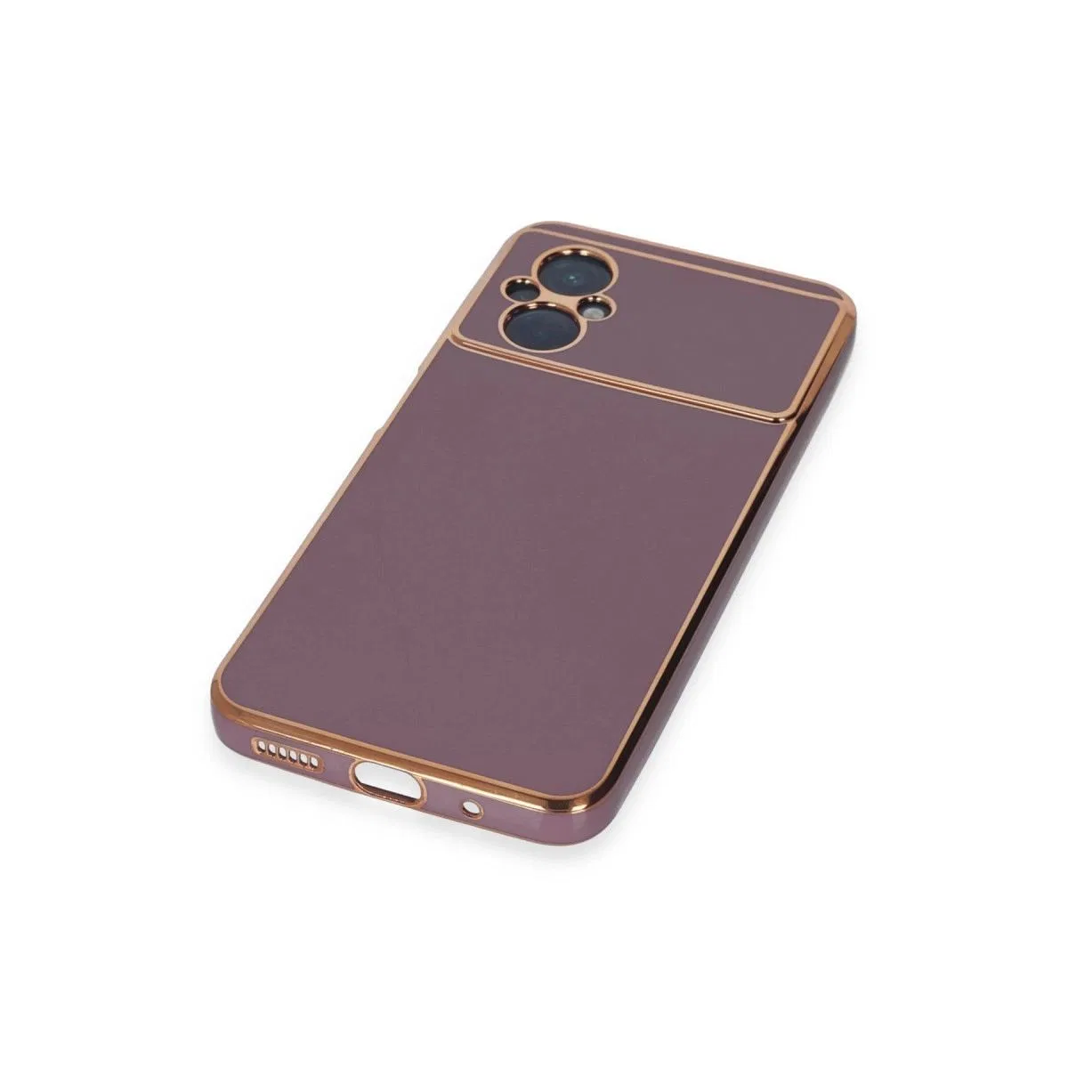 Xiaomi Poco M5 Kılıf Volet Silikon - Mor görsel 5