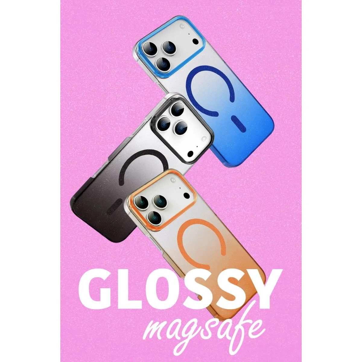 Apple İphone 17 Pro Glossy Magsafe Kapak - Siyah görsel 4