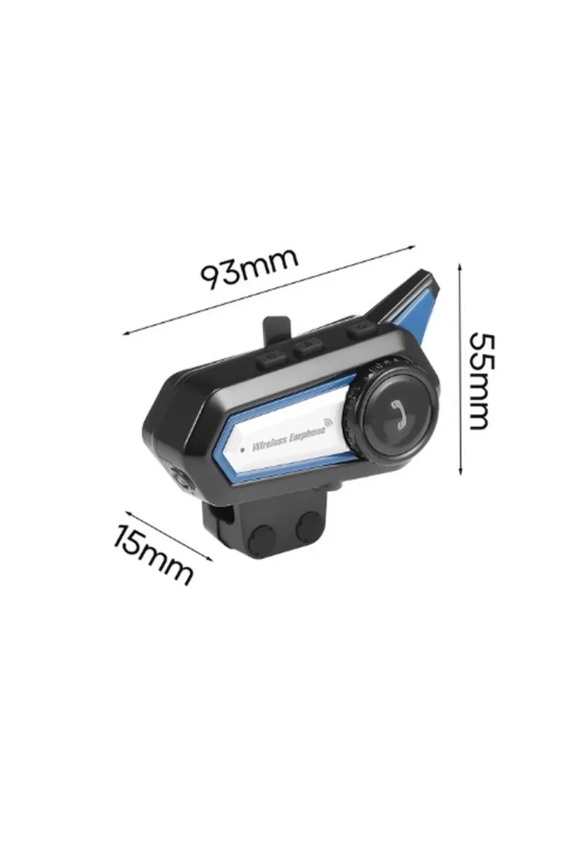 Bt31 Kask Kulaklık Bluetooth 5. 0 Motosiklet Interkom Su Geçirmez Kablosuz Kulaklık görsel 6