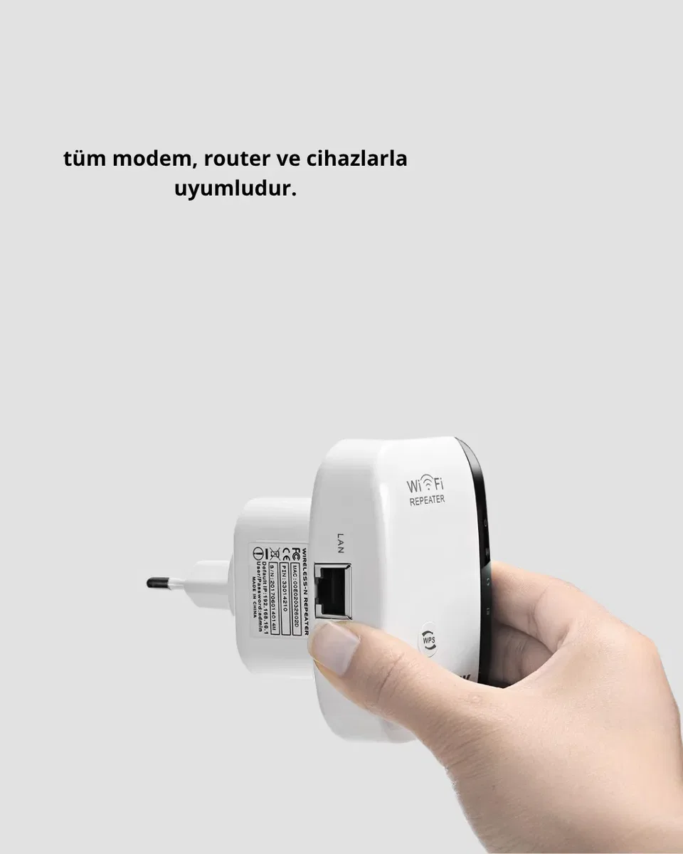 WiFi Sinyal Güçlendirici 2. 4G Repeater Yüksek Çekim Kapasiteli görsel 5