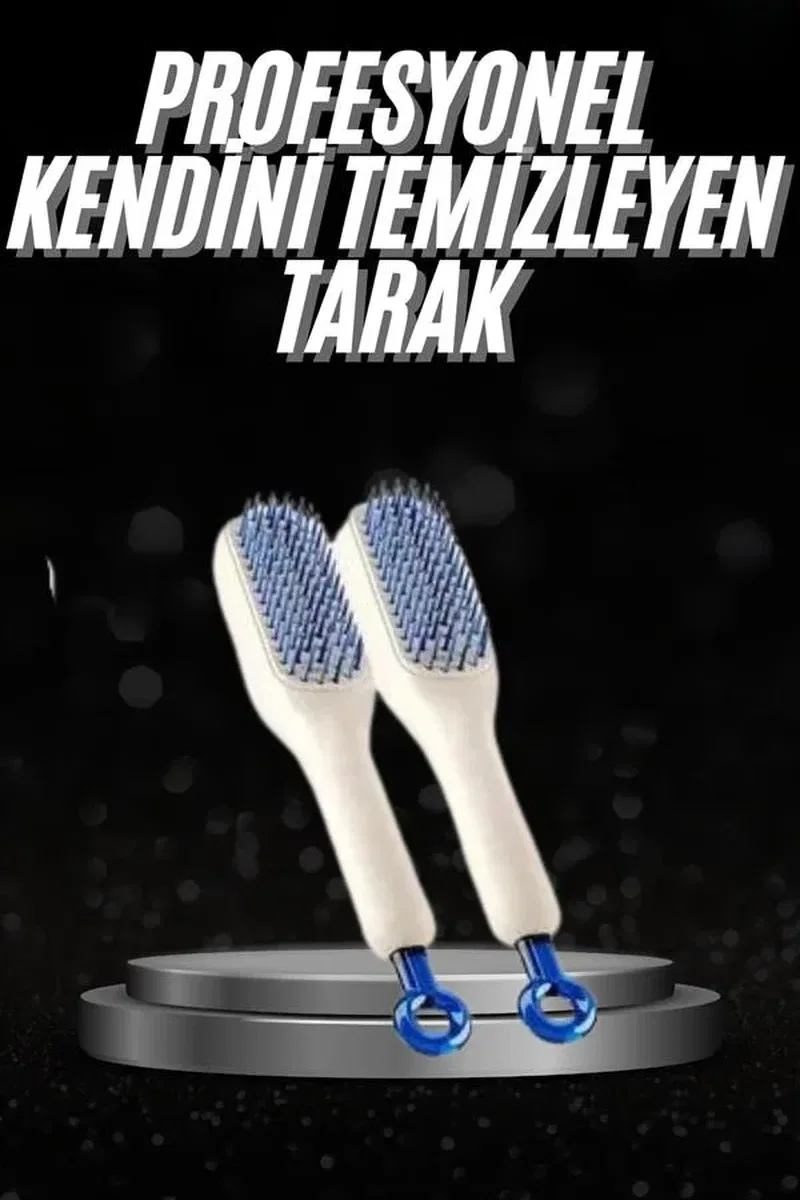 Kendi kendini Temizleyebilen Hijyenik Saç Fırçası Anti-Statik Teknolojisi görsel 2