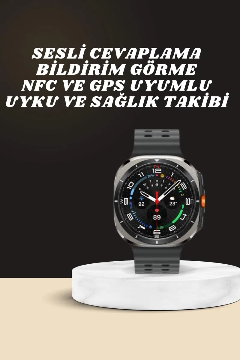 Akıllı Saat Amoled Ekran Bluetooth Bağlantılı Sağlık Takibi GPS Uyumlu görsel 2