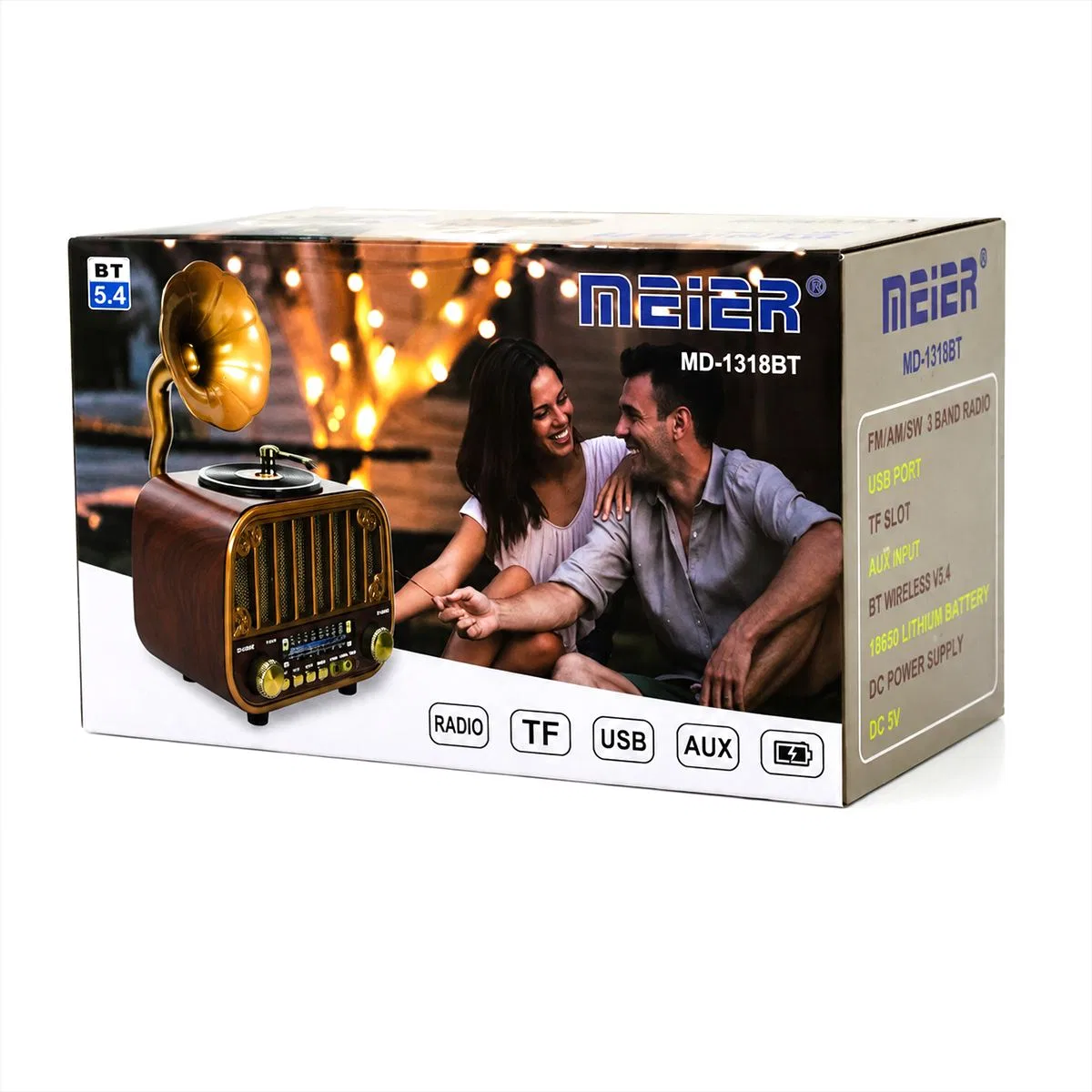 Bluetooth FM Radyo USB/TF MP3 Hoparlör (USB Şarjlı) görsel 4