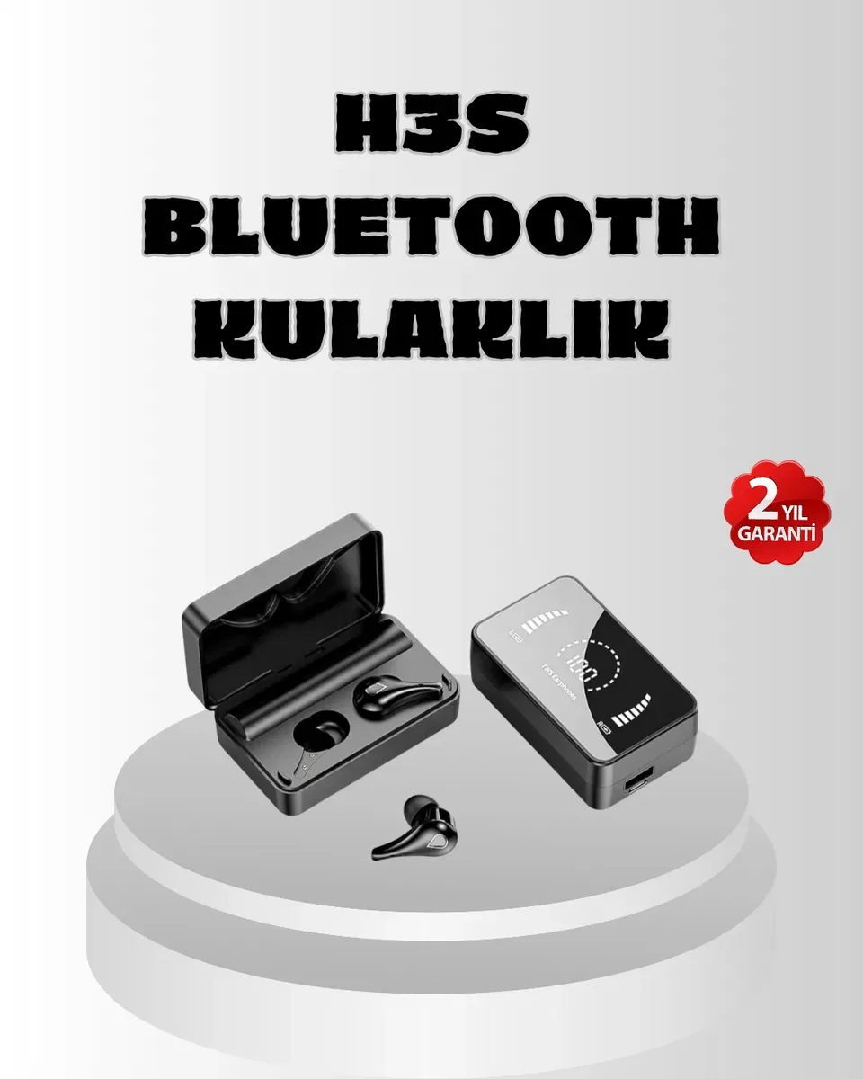 HiFi Ses Kaliteli Kablosuz Kulaklık – BT5. 1, LED Ekranlı Şarj Kutusu, 3500 mAh