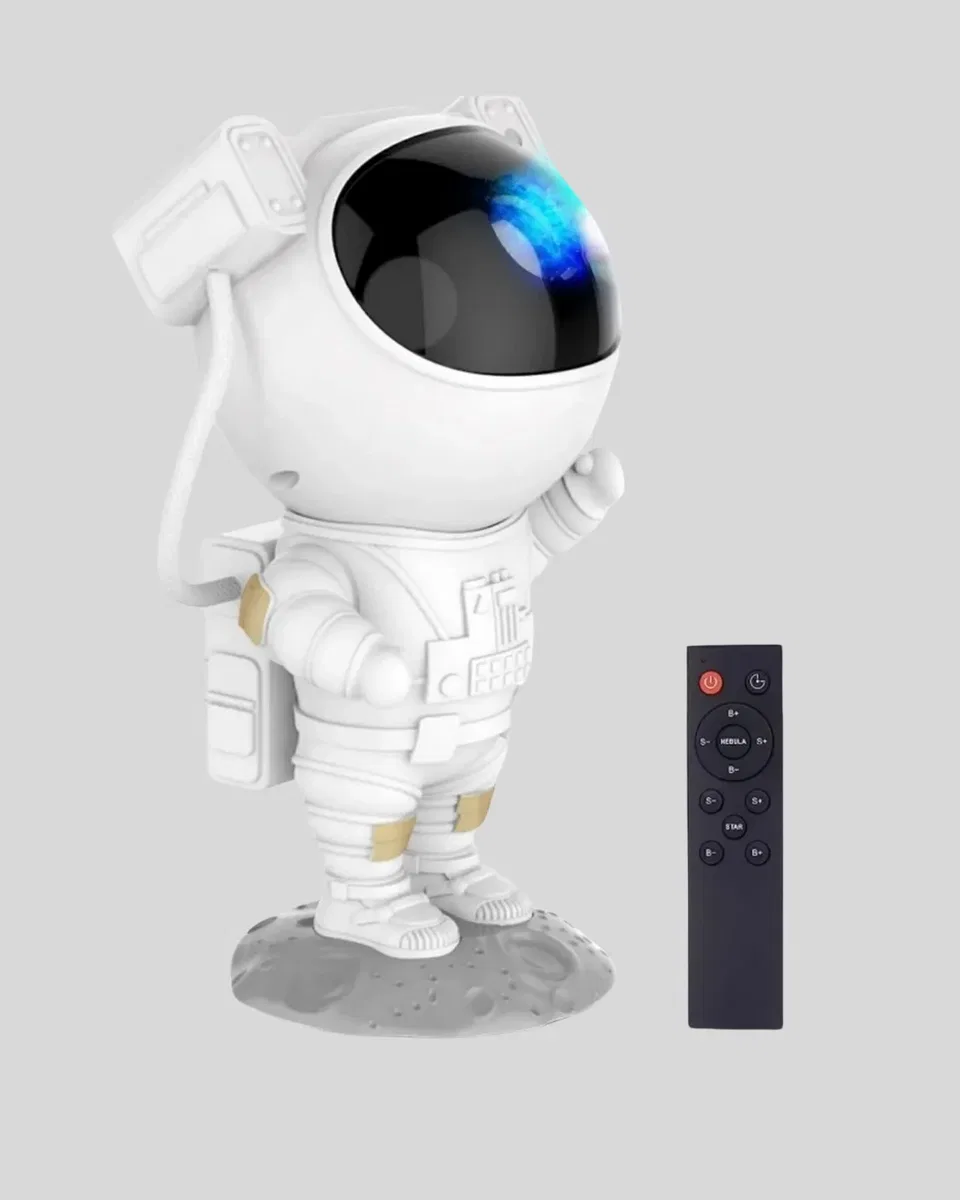 Astronot Projeksiyon Lambası Bluetooth Müzikli ve Uzaktan Kumandalı görsel 3