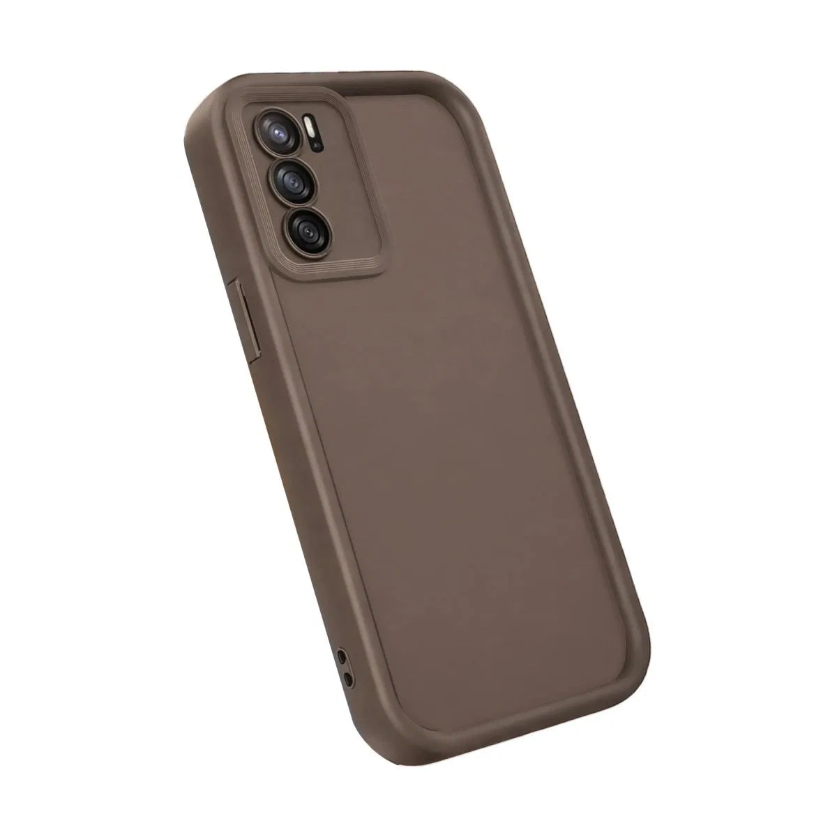 Oppo A16 Kılıf Viera Silikon - Kahverengi görsel 3