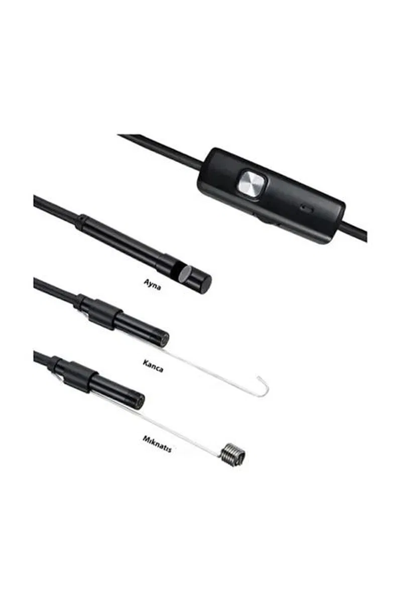 Vtn-02 Endoskop Yılan Video Kamera Led’li 2 Metre 7 Mm Sert Kablo Su Geçirmez görsel 6