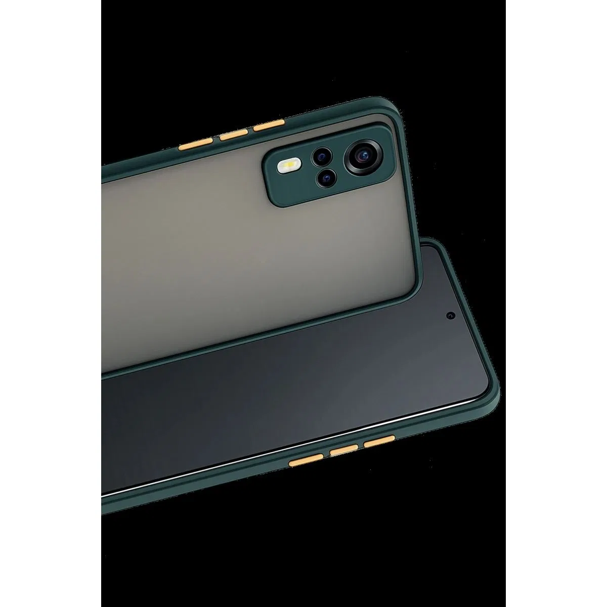 Vivo Y53s Kılıf Montreal Silikon Kapak - Yeşil görsel 2