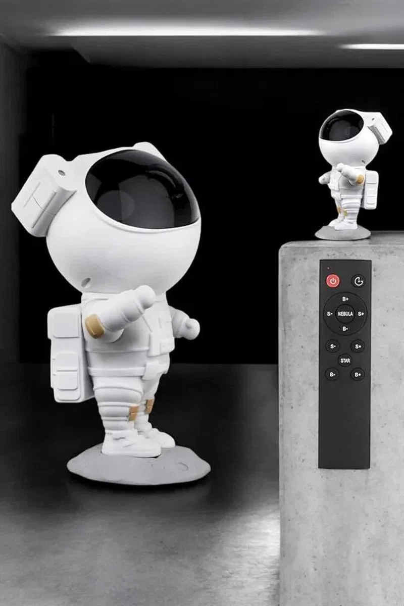 Çocuklara Özel Projeksiyon Astronot Lamba Speaker Sevimli görsel 3