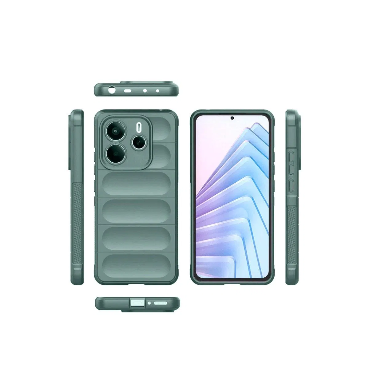 Xiaomi Redmi Note 14 4g Kılıf Optimum Silikon - Siyah görsel 3