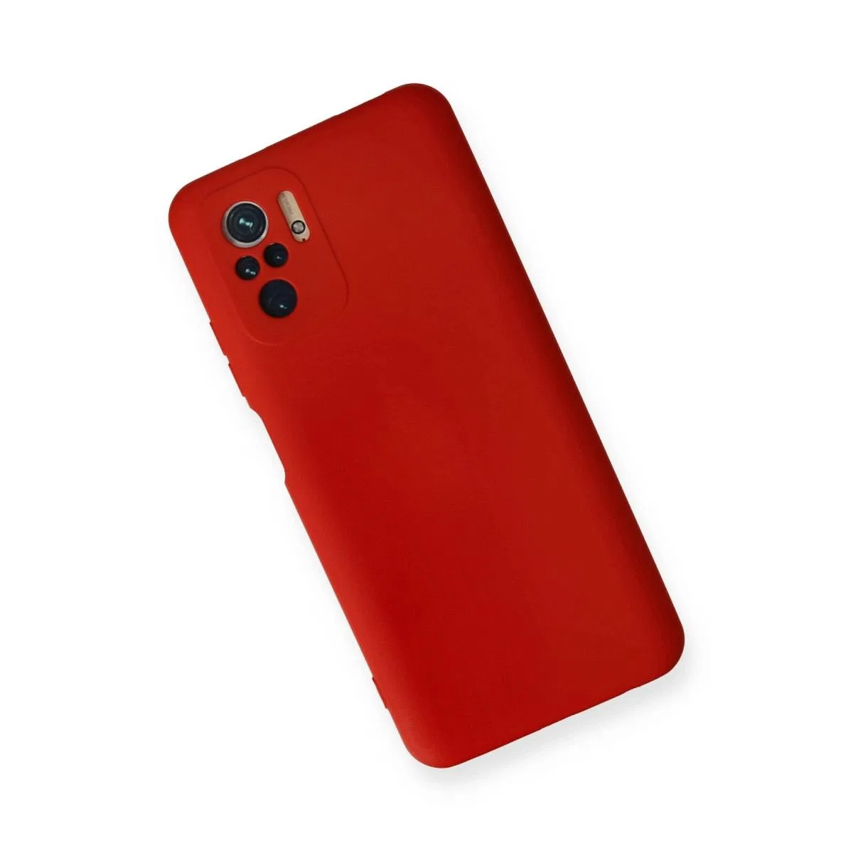 Xiaomi Redmi Note 10 Kılıf Nano İçi Kadife Silikon - Kırmızı görsel 3
