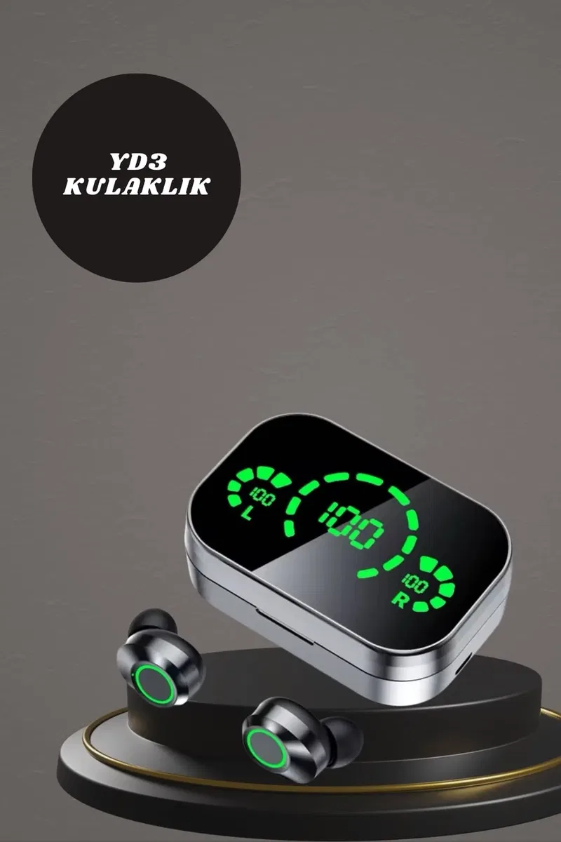 7 Kordonlu Akıllı Saat Ve Aynalı Bluetooth Kulaklık Powerbank Dijital Göstergeli görsel 4