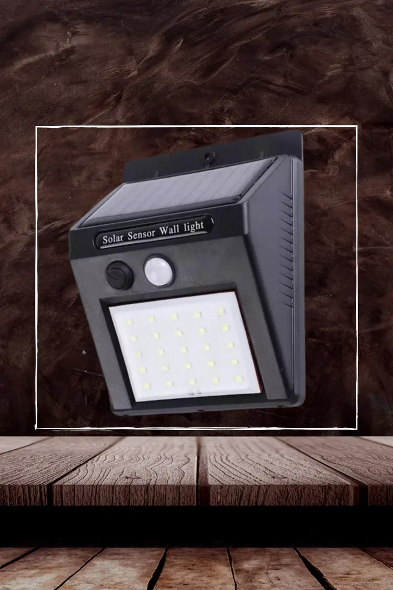 Bahçe Aydınlatma Sensörlü Güneş Enerjili Duvar Lambası 40 Led Işık görsel 4