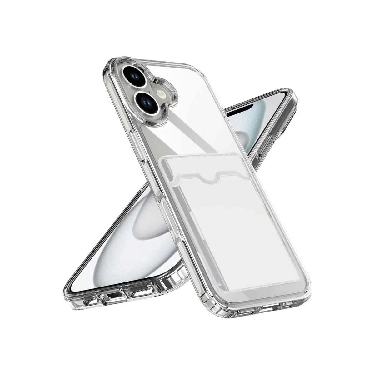 Apple İphone 17 Kart Şeffaf Silikon - Şeffaf görsel 3