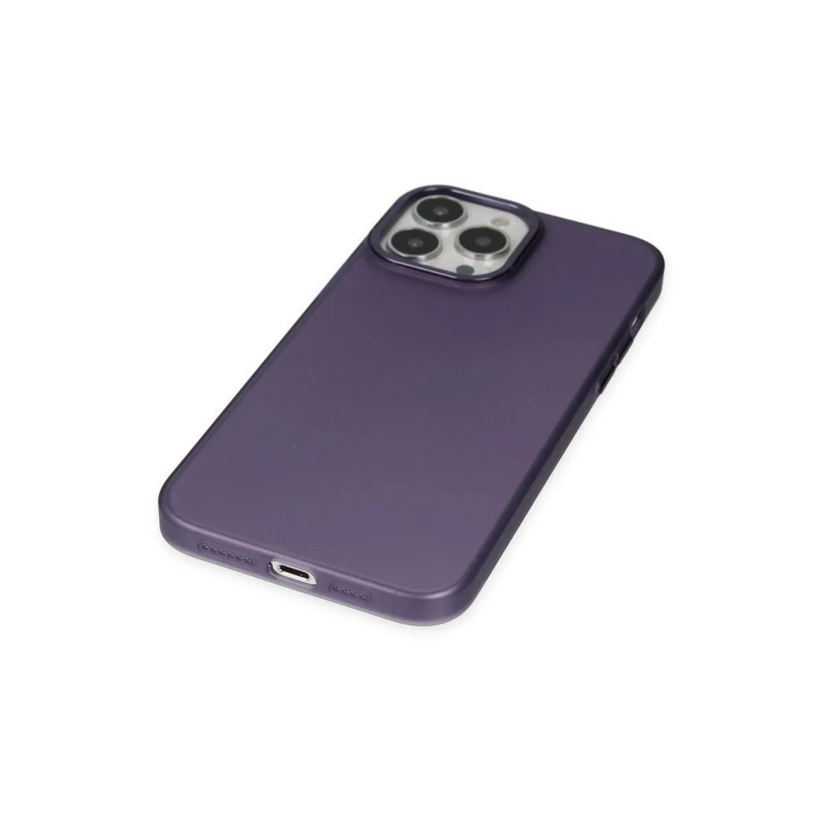 Apple İphone 13 Pro Max Kılıf Modos Metal Kapak - Derin Mor görsel 4