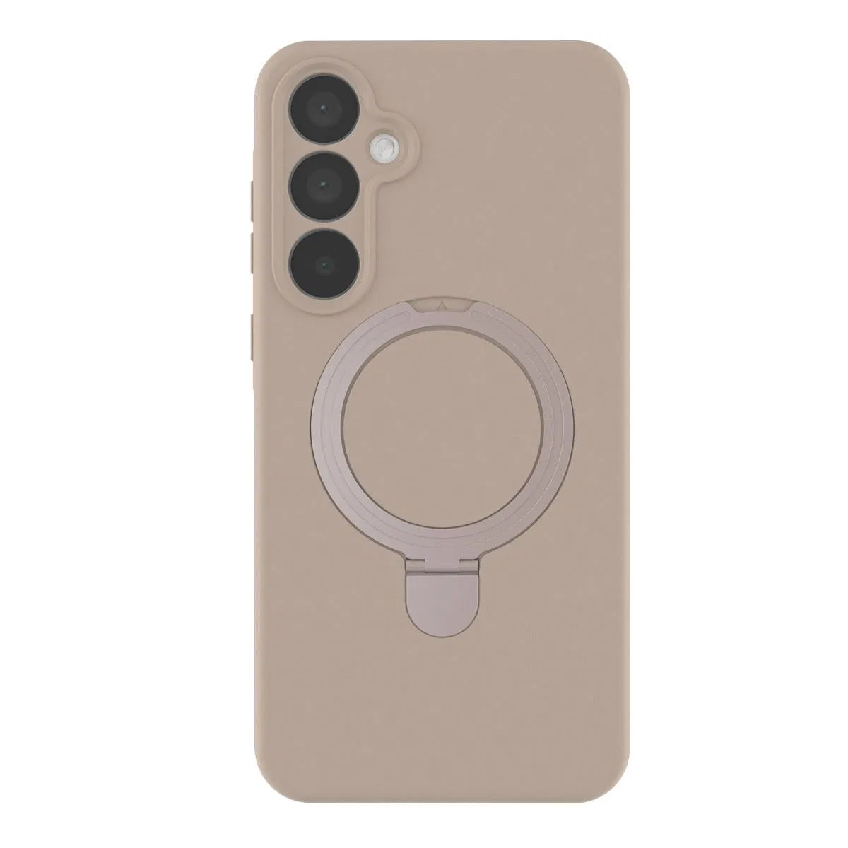 Samsung Galaxy A16 5g Regal Magsafe Standlı Kapak - Çöl Titanyum görsel 2