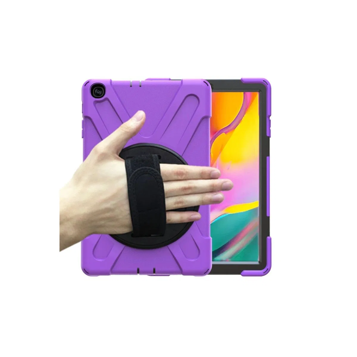 Samsung Galaxy T510 Tab A 10. 1 Kılıf Amazing Tablet Kapak - Mor görsel 2