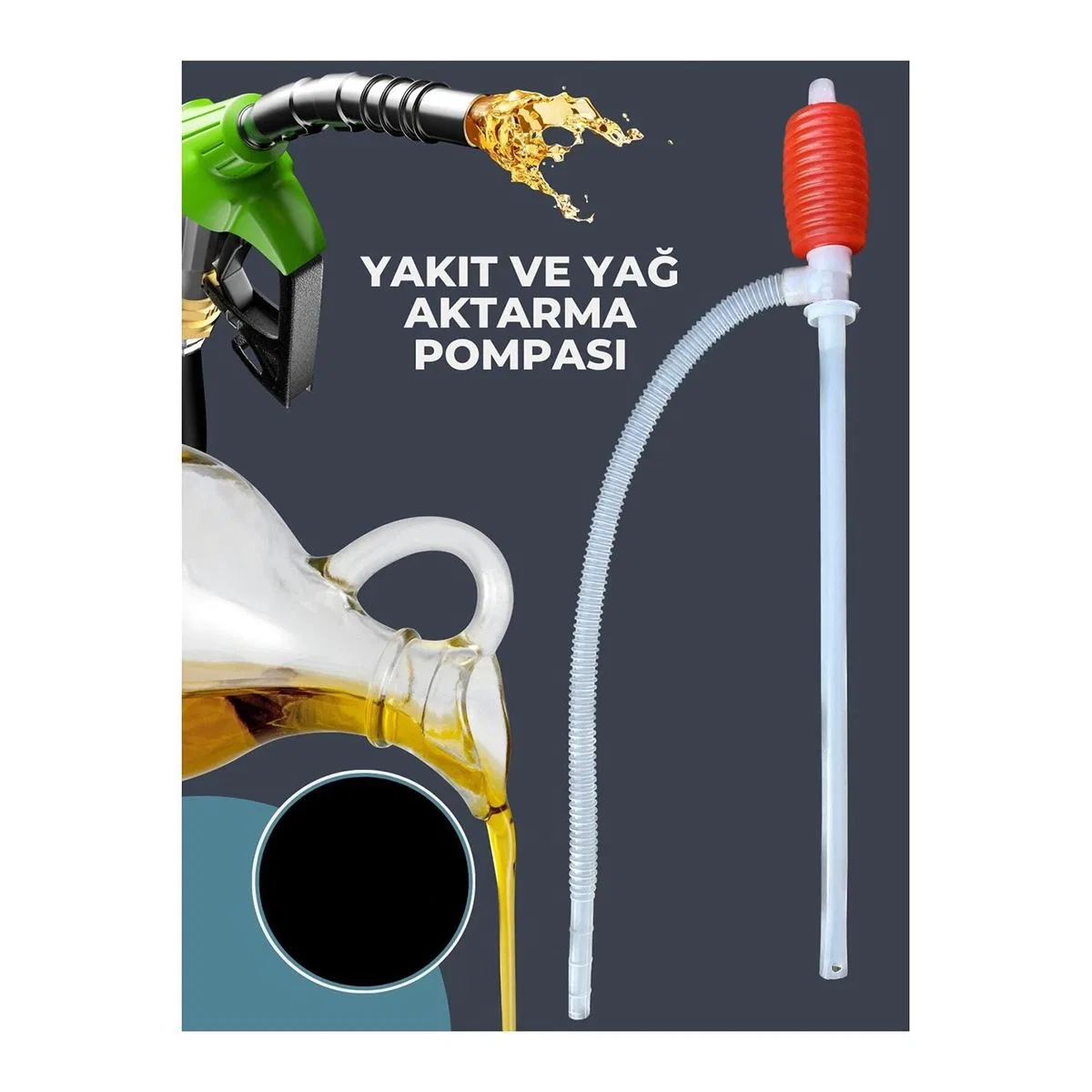 Küçük Plastik Mazot ve Su Pompası görsel 4