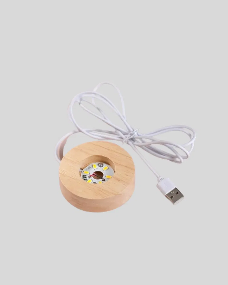 Romantik Kalpli Kristal Cam Küre USB’li Işıklı Dekoratif Obje görsel 4