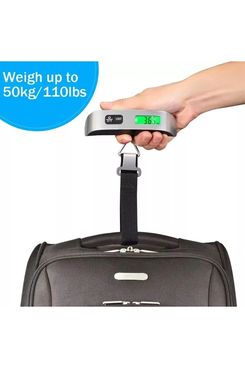Dijital El Kantarı 50 Kg Bavul Valiz Kurban Terazisi + Pil Hediyeli görsel 4