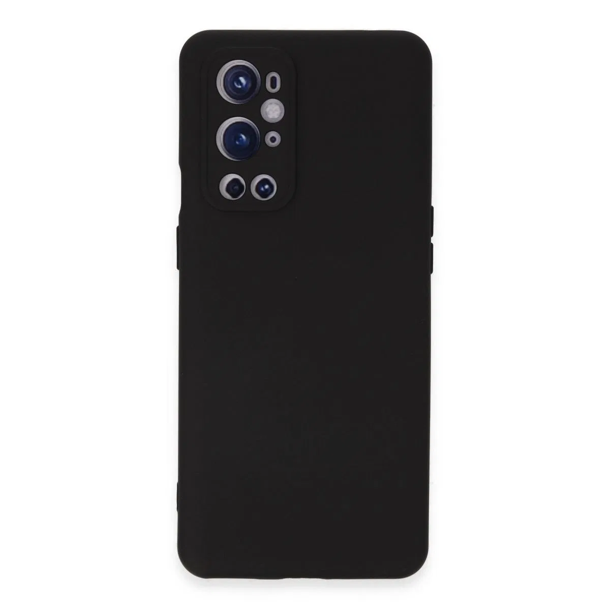 One Plus 9 Pro Kılıf Nano İçi Kadife Silikon - Siyah görsel 4